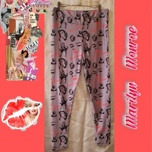 Marilyn Monroe Pants - Marilyn Monroe Graphic Print Leggings